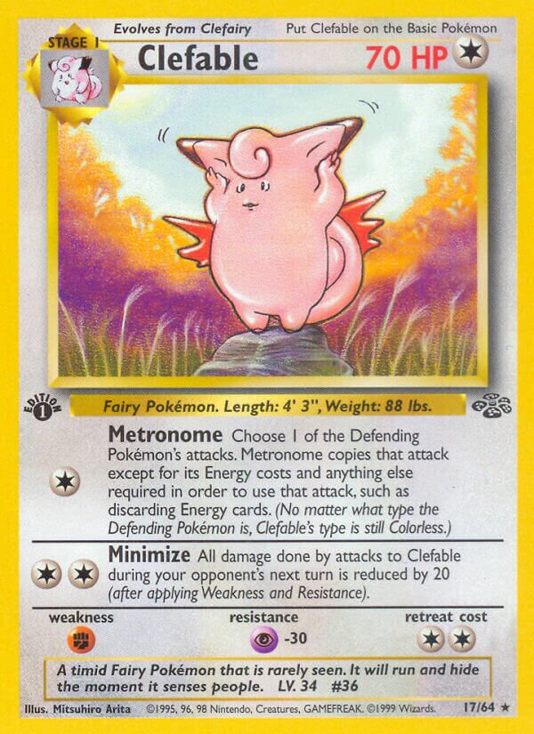 Clefable 017/64 — Jungle (English Pokémon TCG card)