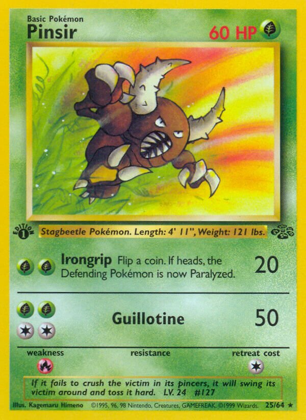 Pinsir 025/64 — Jungle (English Pokémon TCG card)