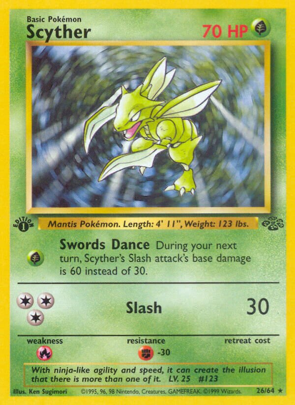 Scyther 026/64 — Jungle (English Pokémon TCG card)