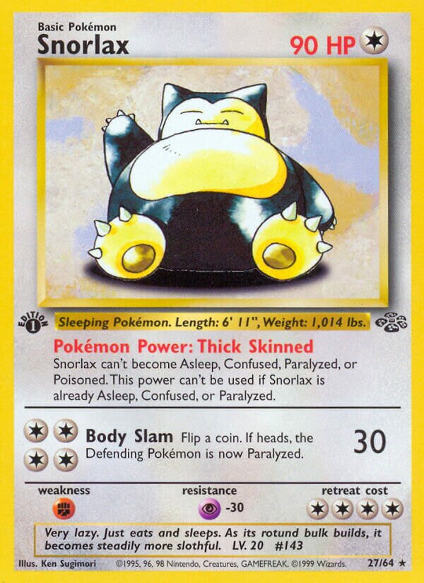 Snorlax 027/64 — Jungle (English Pokémon TCG card)