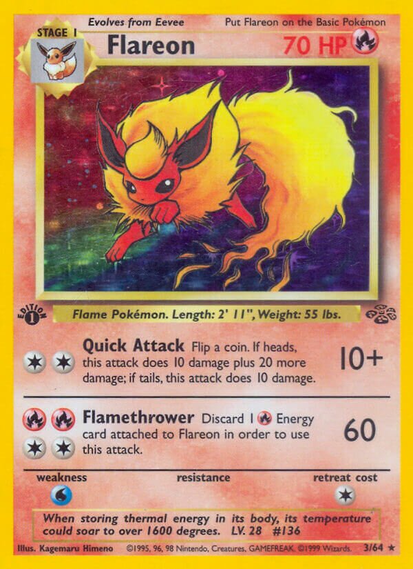 Flareon 003/64 — Jungle (English Pokémon TCG card)