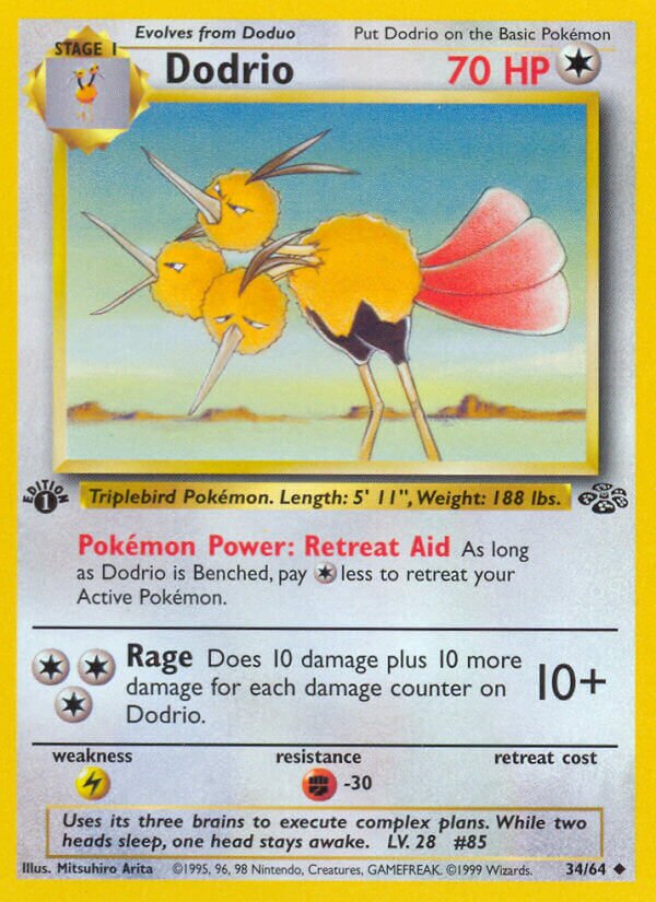 Dodrio 034/64 — Jungle (English Pokémon TCG card)