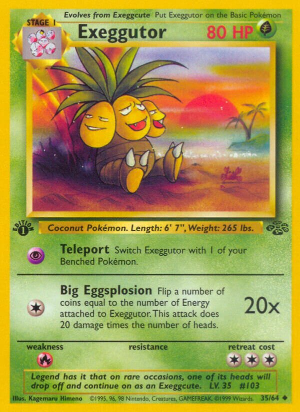 Exeggutor 035/64 — Jungle (English Pokémon TCG card)