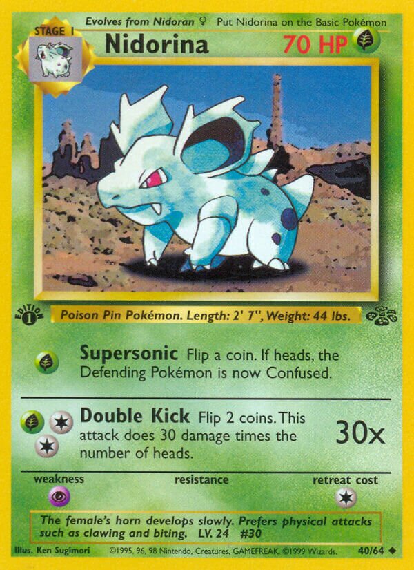 Nidorina 040/64 — Jungle (English Pokémon TCG card)