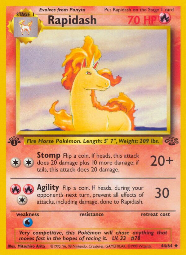 Rapidash 044/64 — Jungle (English Pokémon TCG card)