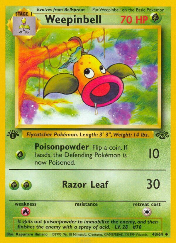 Weepinbell 048/64 — Jungle (English Pokémon TCG card)