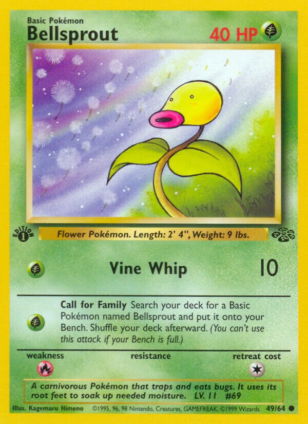 Bellsprout 049/64 — Jungle (English Pokémon TCG card)