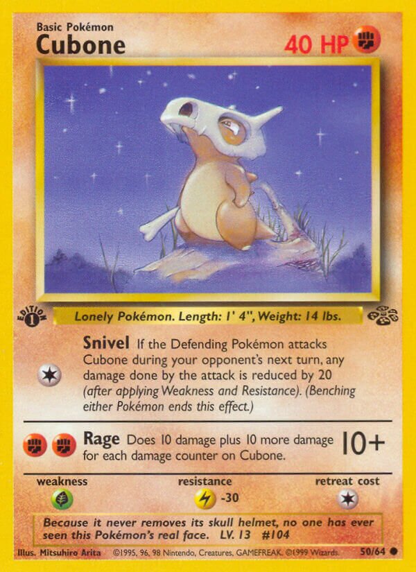 Cubone 050/64 — Jungle (English Pokémon TCG card)