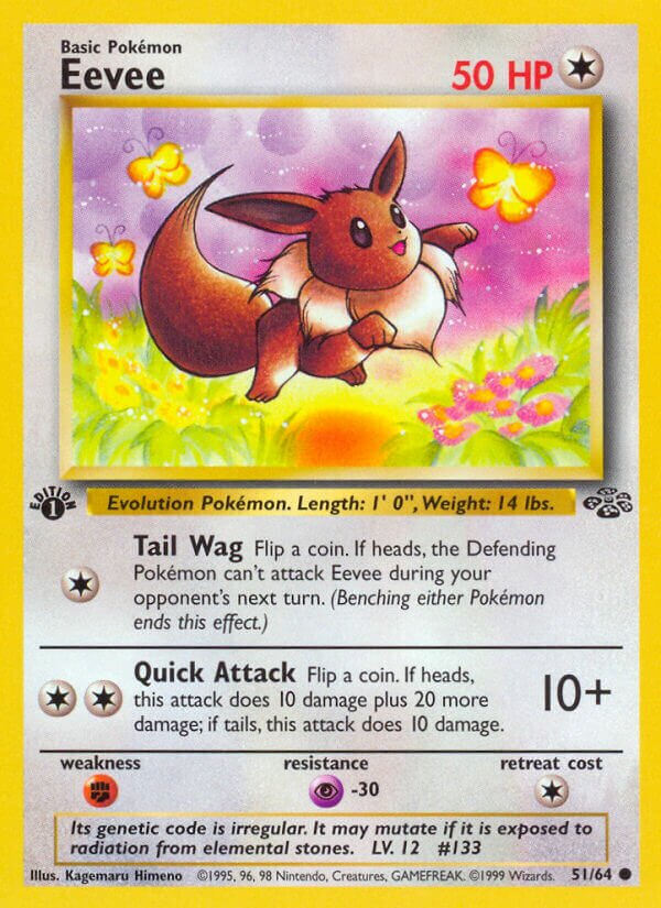 Eevee 051/64 — Jungle (English Pokémon TCG card)