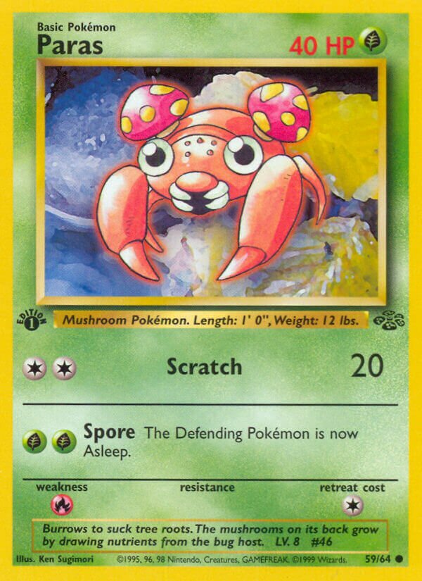 Paras 059/64 — Jungle (English Pokémon TCG card)