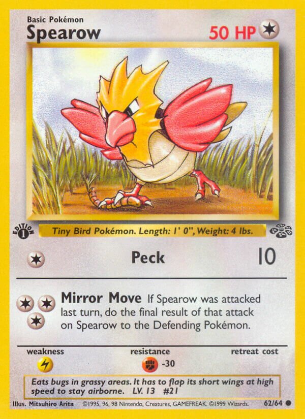 Spearow 062/64 — Jungle (English Pokémon TCG card)