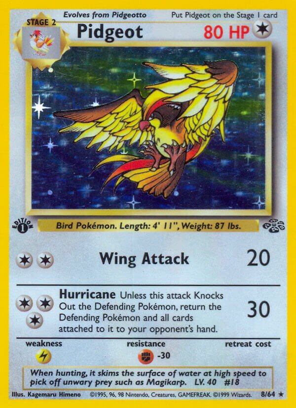 Pidgeot 008/64 — Jungle (English Pokémon TCG card)