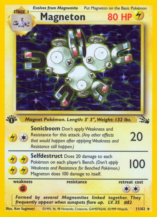 Magneton 011/62 — Fossil (English Pokémon TCG card)