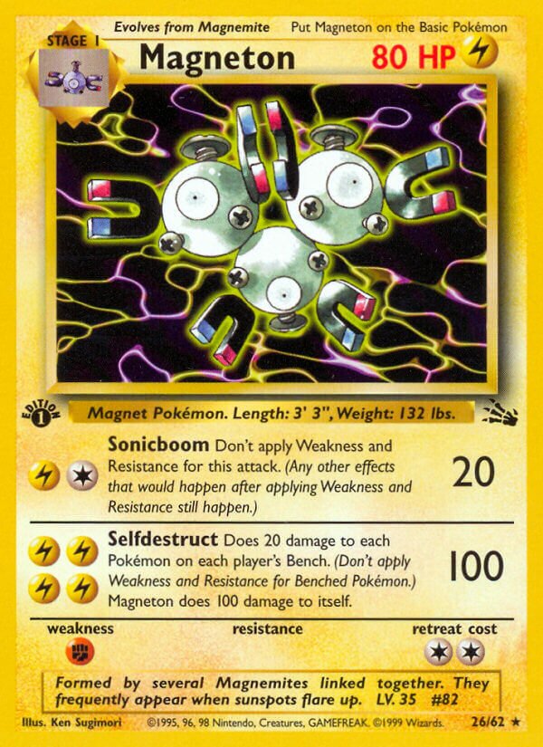 Magneton 026/62 — Fossil (English Pokémon TCG card)