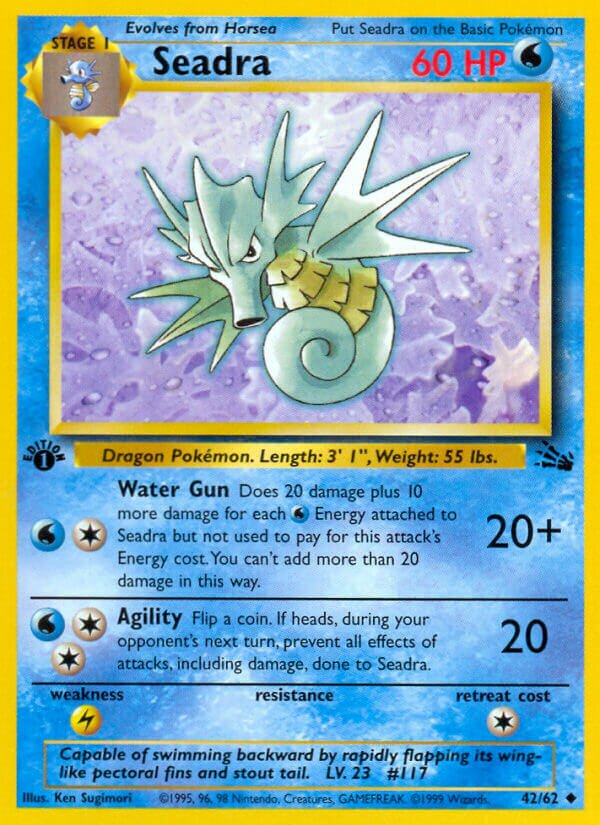 Seadra 042/62 — Fossil (English Pokémon TCG card)