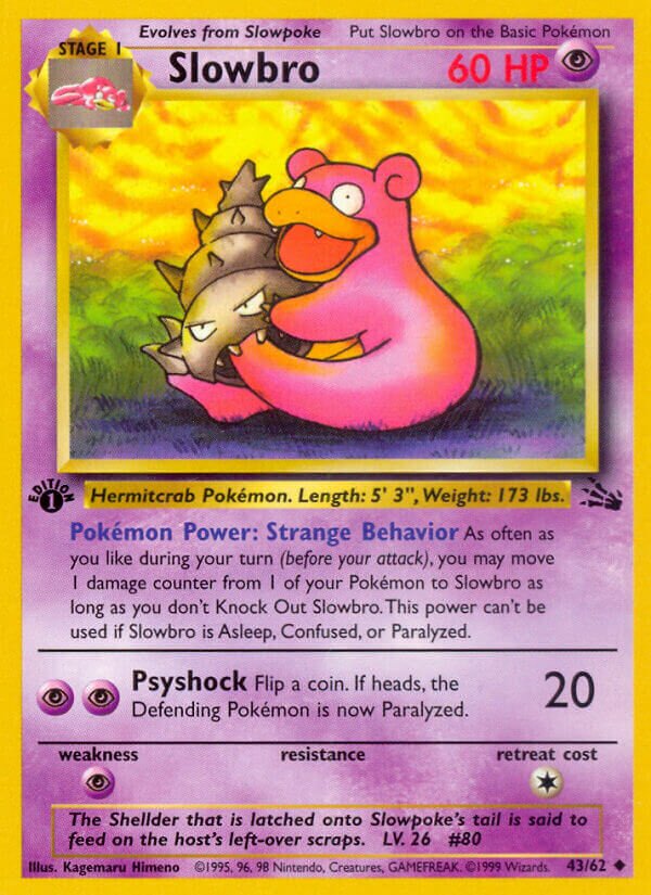 Slowbro 043/62 — Fossil (English Pokémon TCG card)