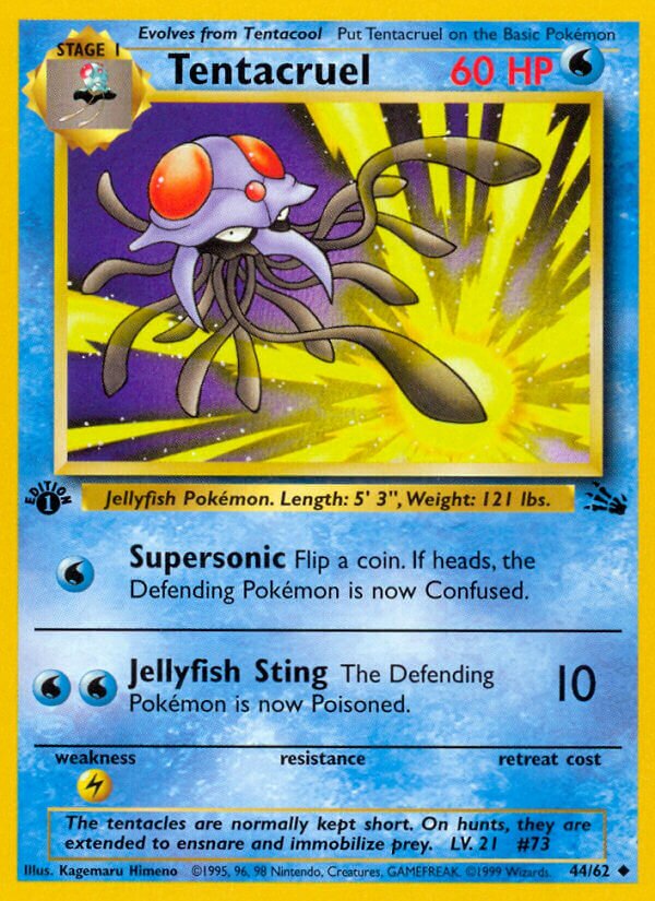 Tentacruel 044/62 — Fossil (English Pokémon TCG card)