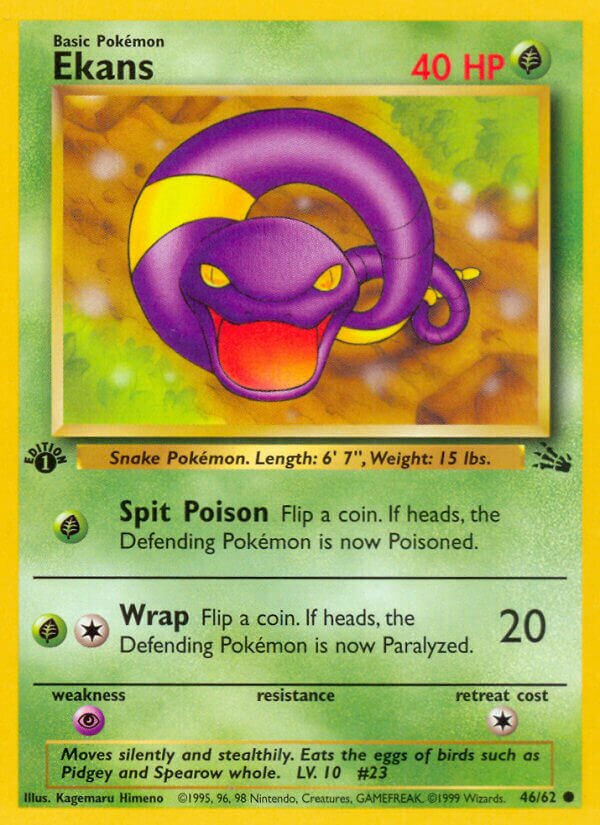 Ekans 046/62 — Fossil (English Pokémon TCG card)