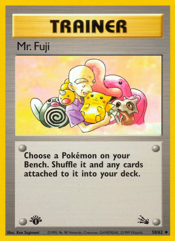 Mr. Fuji 058/62 — Fossil (English Pokémon TCG card)