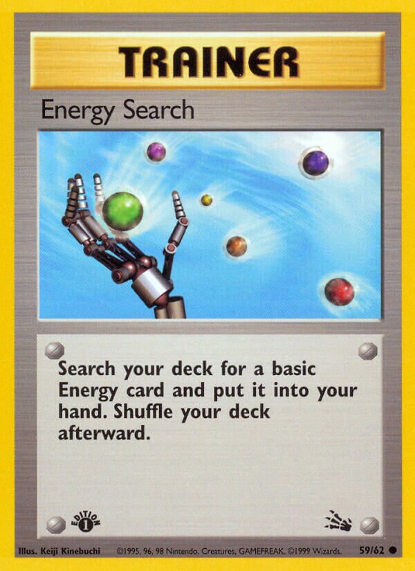 Energy Search 059/62 — Fossil (English Pokémon TCG card)