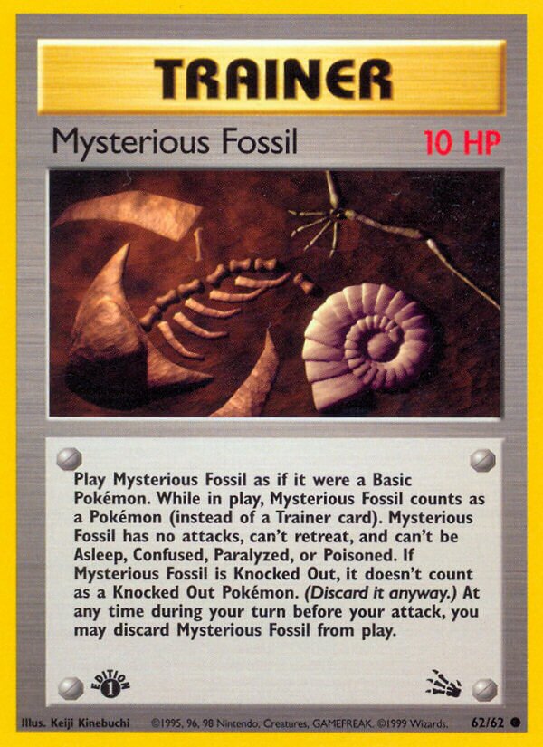 Mysterious Fossil 062/62 — Fossil (English Pokémon TCG card)