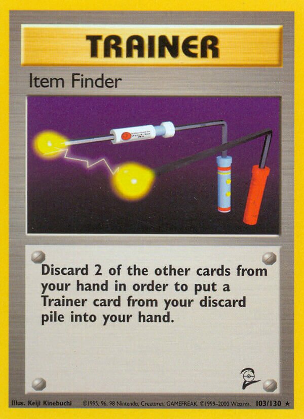 Item Finder 103/130 — Base Set 2 (English Pokémon TCG card)