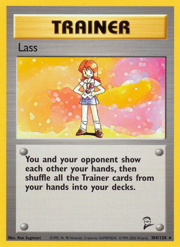 Lass 104/130 — Base Set 2 (English Pokémon TCG card)