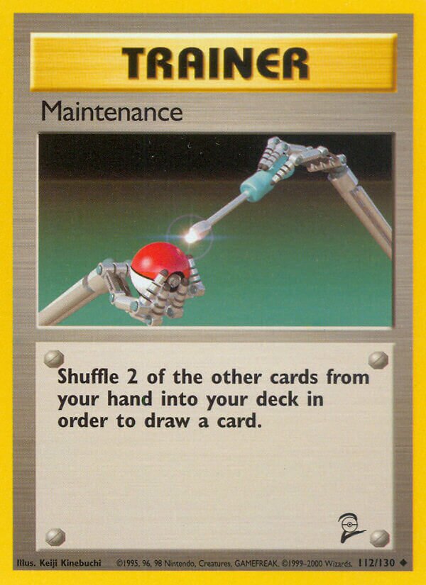 Maintenance 112/130 — Base Set 2 (English Pokémon TCG card)