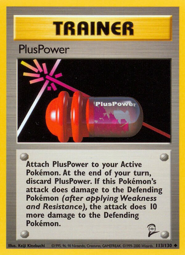 PlusPower 113/130 — Base Set 2 (English Pokémon TCG card)