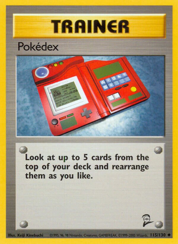 Pokédex 115/130 — Base Set 2 (English Pokémon TCG card)