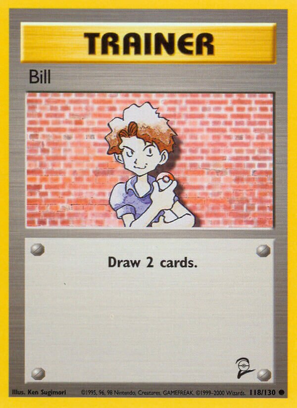 Bill 118/130 — Base Set 2 (English Pokémon TCG card)
