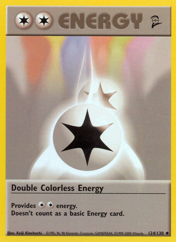 Double Colorless Energy 124/130 — Base Set 2 (English Pokémon TCG card)