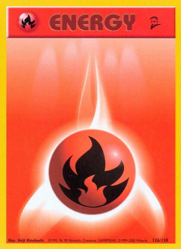 Fire Energy 126/130 — Base Set 2 (English Pokémon TCG card)