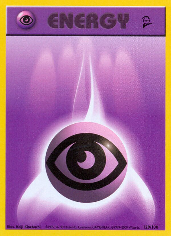 Psychic Energy 129/130 — Base Set 2 (English Pokémon TCG card)