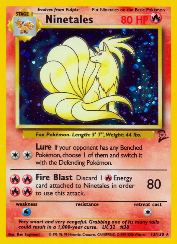 Ninetales 013/130 — Base Set 2 (English Pokémon TCG card)