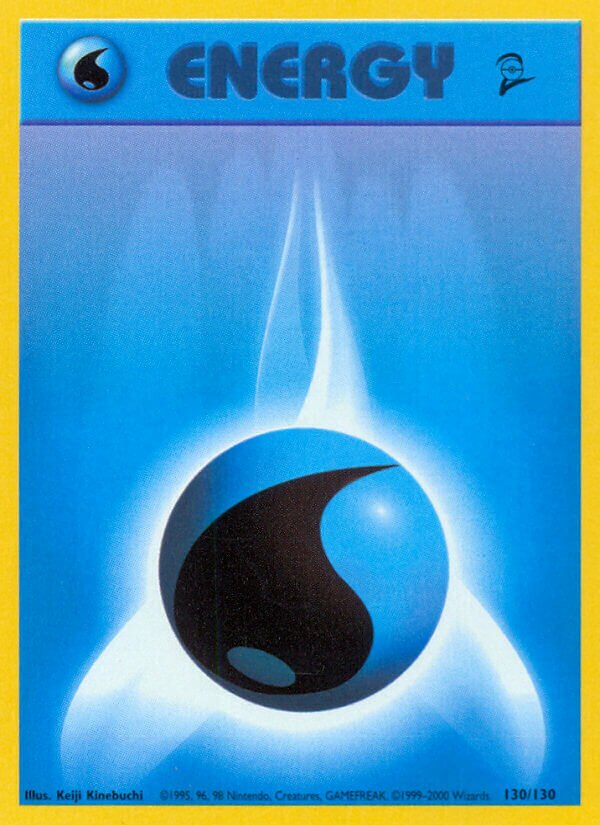 Water Energy 130/130 — Base Set 2 (English Pokémon TCG card)