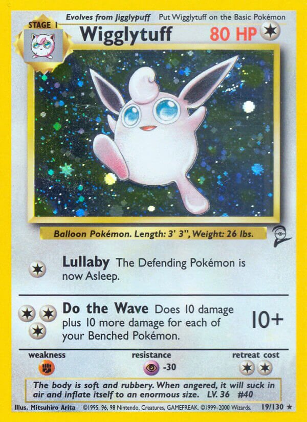 Wigglytuff 019/130 — Base Set 2 (English Pokémon TCG card)