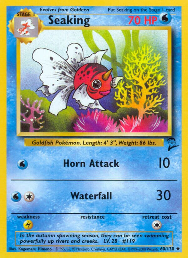 Seaking 060/130 — Base Set 2 (English Pokémon TCG card)
