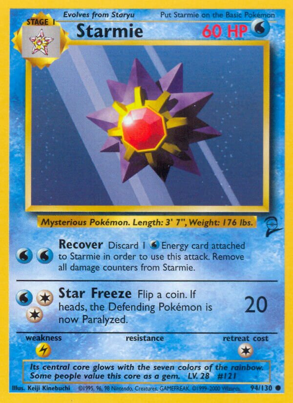 Starmie 094/130 — Base Set 2 (English Pokémon TCG card)