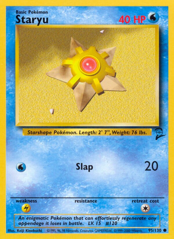 Staryu 095/130 — Base Set 2 (English Pokémon TCG card)