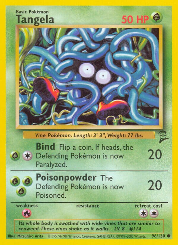 Tangela 096/130 — Base Set 2 (English Pokémon TCG card)