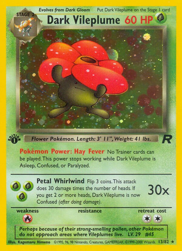 Dark Vileplume 013/82 — Team Rocket (English Pokémon TCG card)