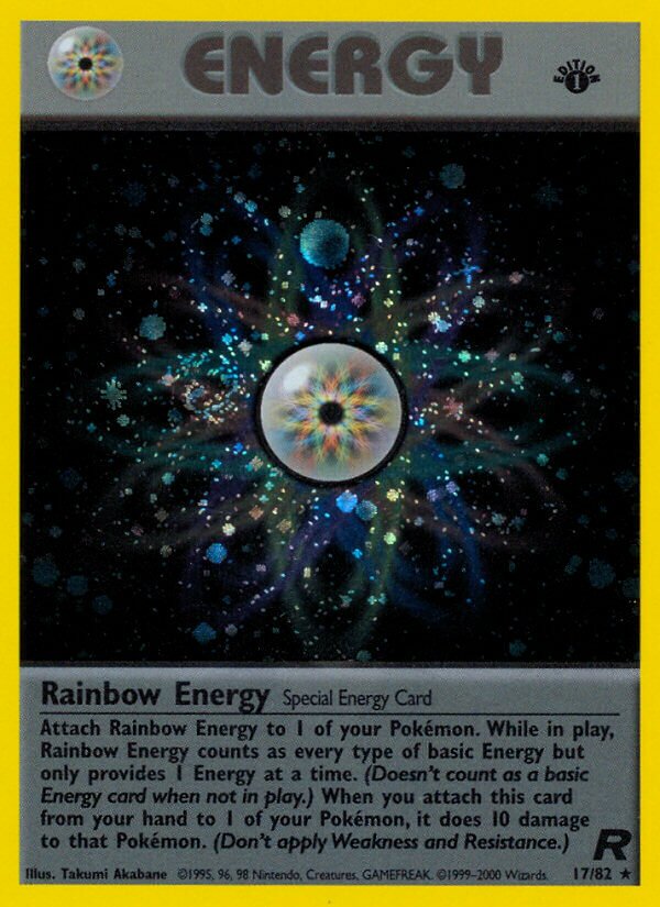 Rainbow Energy 017/82 — Team Rocket (English Pokémon TCG card)