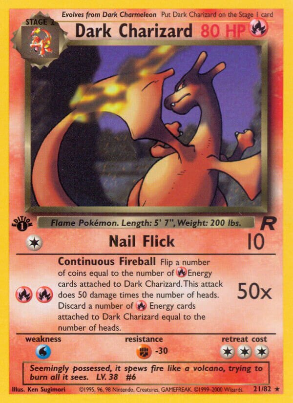 Dark Charizard 021/82 — Team Rocket (English Pokémon TCG card)
