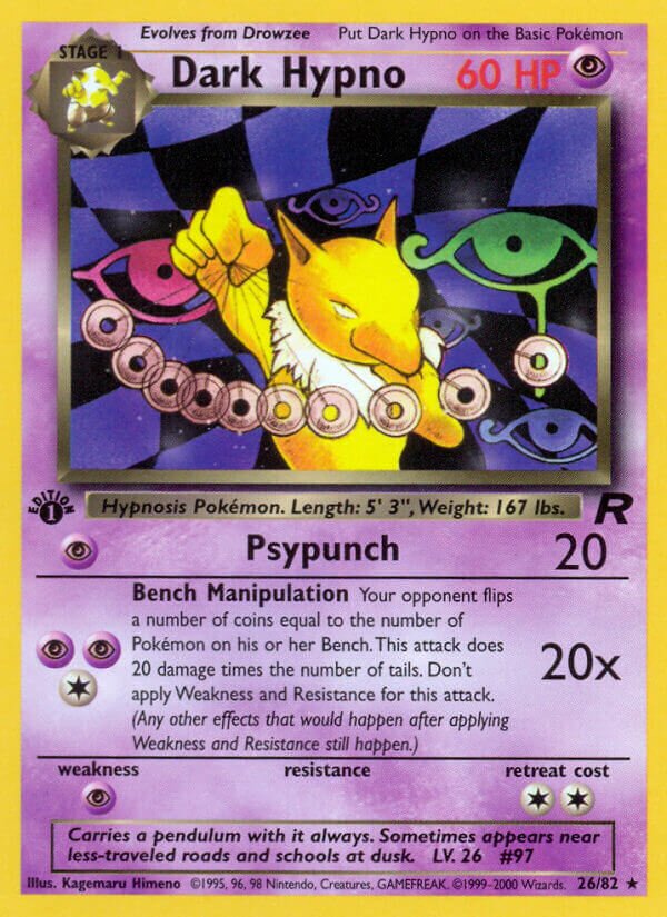 Dark Hypno 026/82 — Team Rocket (English Pokémon TCG card)