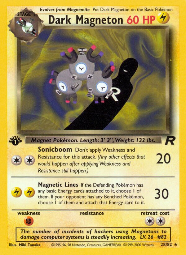 Dark Magneton 028/82 — Team Rocket (English Pokémon TCG card)