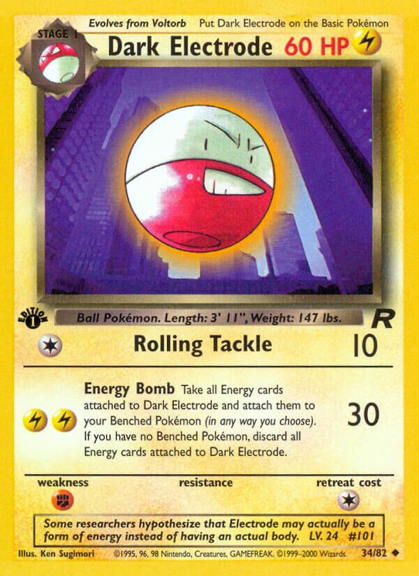 Dark Electrode 034/82 — Team Rocket (English Pokémon TCG card)