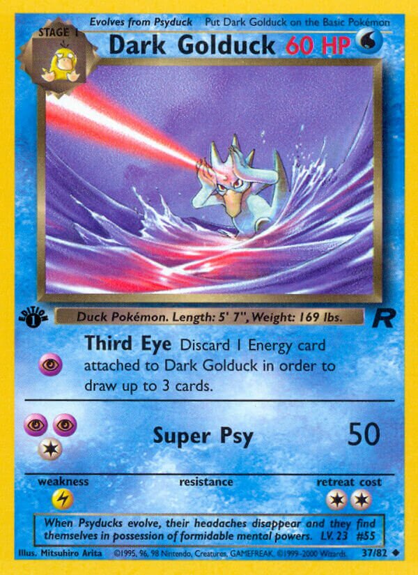 Dark Golduck 037/82 — Team Rocket (English Pokémon TCG card)