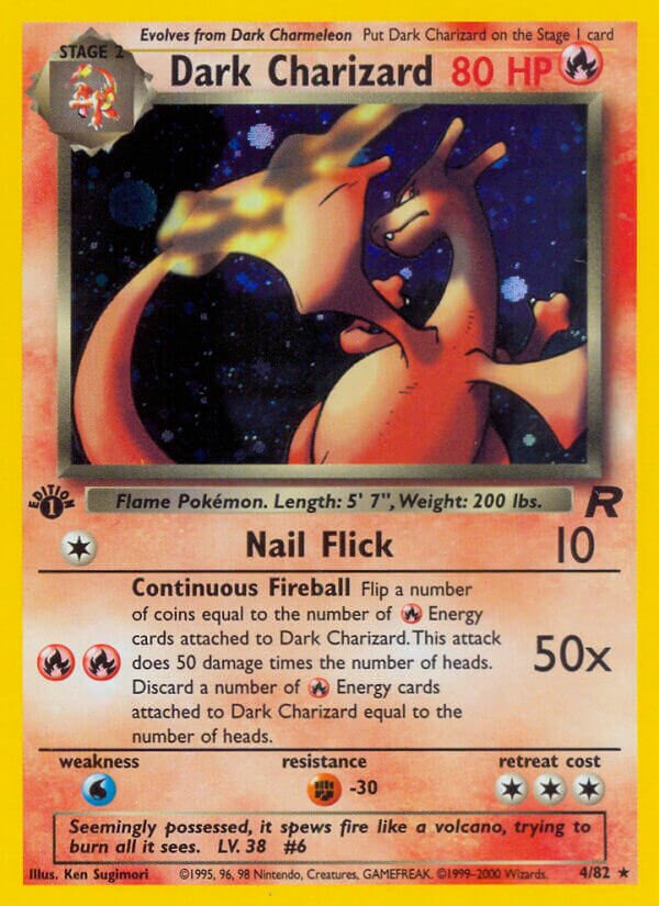 Dark Charizard 004/82 — Team Rocket (English Pokémon TCG card)