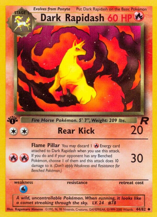 Dark Rapidash 044/82 — Team Rocket (English Pokémon TCG card)
